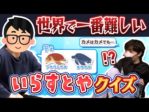 【激ムズ】先輩無双！？　一見簡単に見えるが実は難しすぎるいらすとやクイズを出題してみた結果……まさかの才能が開花して！！？ ～カメはカメでも…編～ 【琵琶ちゃぷ】