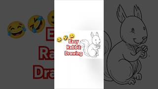 Easy Rabbit Drawing || How To Draw #shorts #drawinglessonsforkids #kiddraws #drawingideas #letsdraw