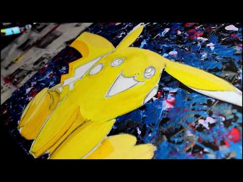 Agent00sonic| Classic Pikachu| Acrylic Painting| Time Lapse