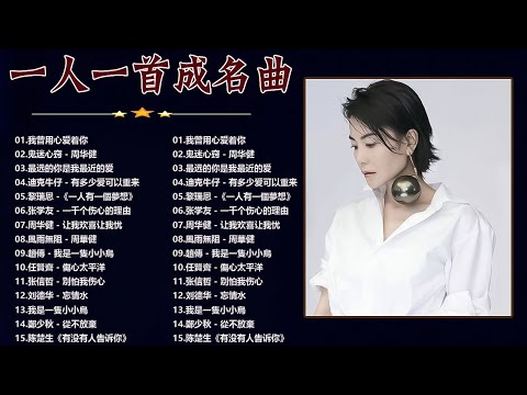 一人一首成名曲【经典老歌】【張宇, 蘇芮, 巫啟賢, 王傑, 邰正宵, 林憶蓮, 張信哲, 趙傳, 潘越雲, 潘美辰, 陳昇, 葉蒨文, 優客李林, 周華健】【歌词版 / Pinyin Lyrics】