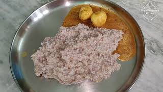 ragi sangati in Telugu - ragi mudda in telugu - finger millet balls - ragi sankati - ragi ball