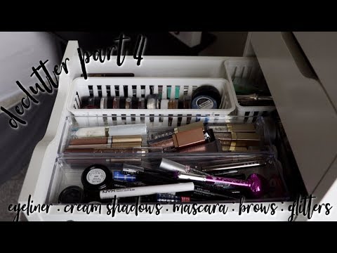 Declutter Vlog #32 | Eyeliners, Cream Shadows, Brow Products & More