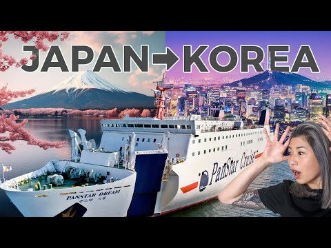 Hopping from Japan to Korea on an OVERNIGHT FERRY, The Panstar Dream!