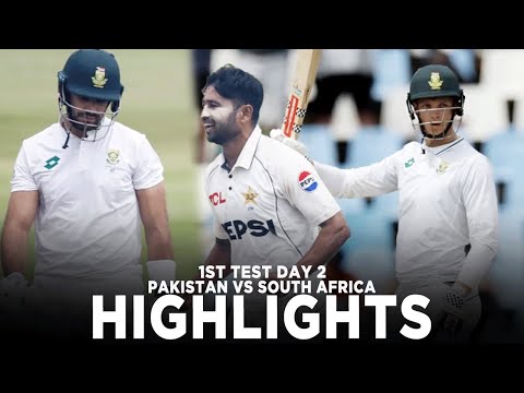 Full Highlights | South Africa vs Pakistan | 1st Test Day, 2 | PCB | ME2K