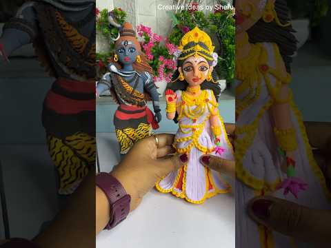 DIY clay Mata Parvati idol #shorts