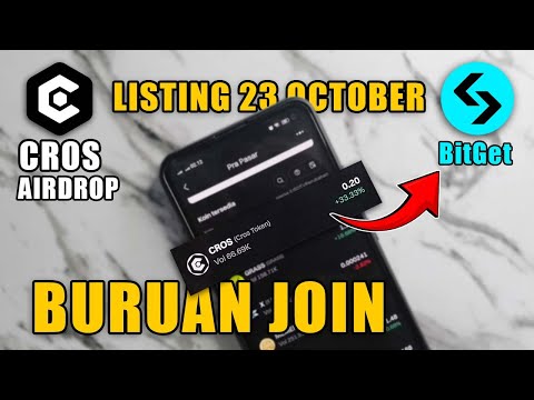 CROS Airdrop❗Cara Klaim Token $CROS ke Bitget Exchange | BKD tutorial Airdrop Withdrawal