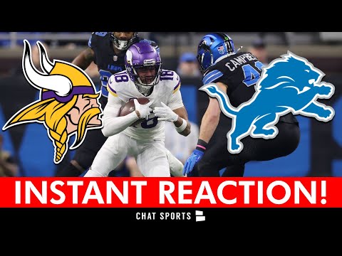 SAM DARNOLD STRUGGLES! Vikings-Lions Instant Reaction!