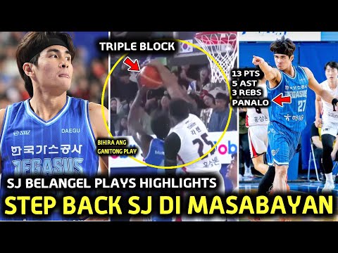 Hindi Masabayan SJ Belangel. May pinasayaw Step Back play! Triple Block sa iisang play Pambihira!