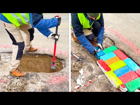 💡 Repara baches feos como un pro 🚧 Técnicas de bricolaje que te sorprenderán🔨🔥