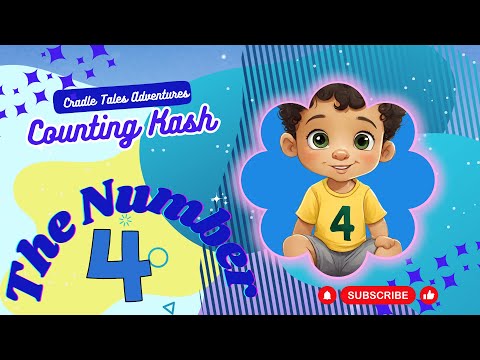 Conquer Counting with Number 4 | Exciting Adventures for Kids | #numbers #counting #kids