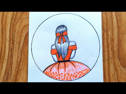 How to draw Beautiful girl step by step  | Easy drawing for beginners