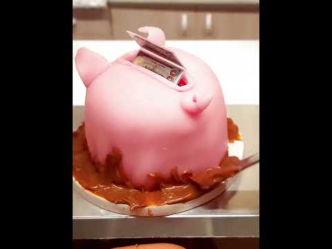 HAPPY NEW YEAR 🎆 Mini Pig cake / mini cooking / mini food / tiny kitchen / ASMR #minifoods