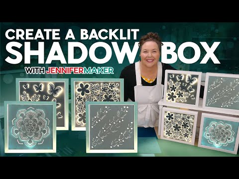 DIY Backlit Shadow Box With LED Lights And Vinyl Details!