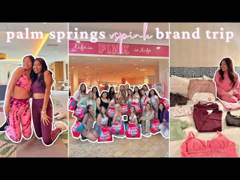 come with me to palm springs for a brand trip with vspink!! | vspink fall 2022 incentive trip