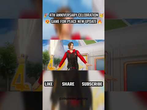 4TH ANNIVERSARY CELEBRATION 🥳 GAME FOR PEACE #newupdate #shorts