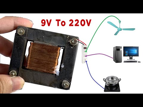 How to make  9V to 220V Big Power Generator