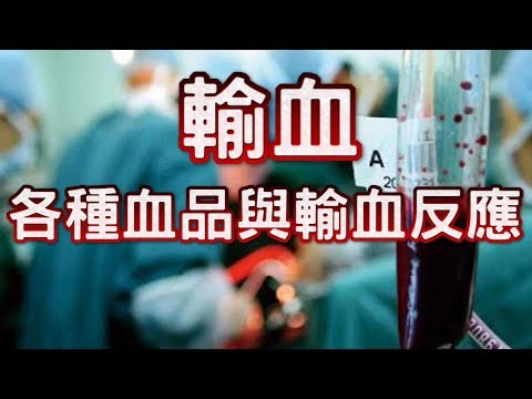 輸血 – 各種血品與輸血反應