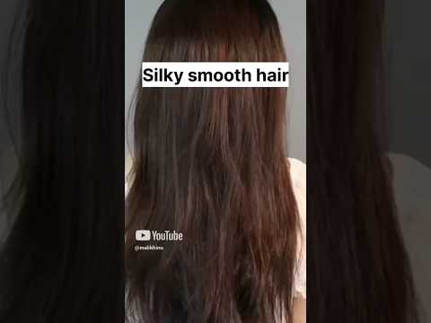 Silky Smooth Hair At Home #haircare #silkyhair #antifrizz