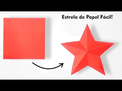 A Maneira Mais Fácil de Fazer uma Estrela de Papel - Remake