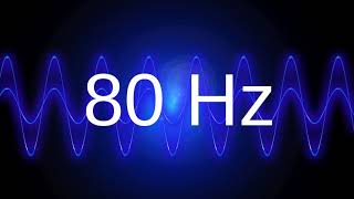 80 Hz clean pure sine wave BASS TEST TONE frequency