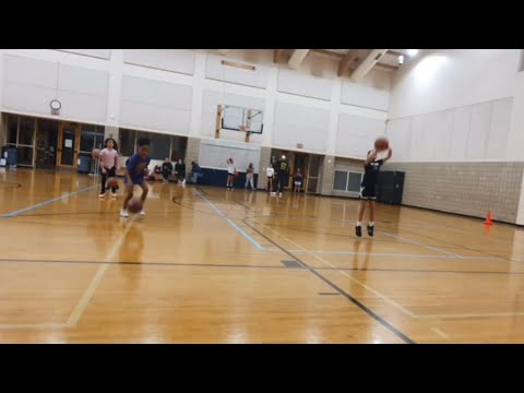 Basketball practice working hard on defense making lay-ups helping each out #basketball #teamwork