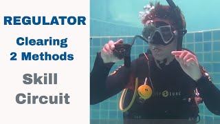 Regulator Clearing 2 Methods Divemaster & Instructor PADI IDC Skill Circuit