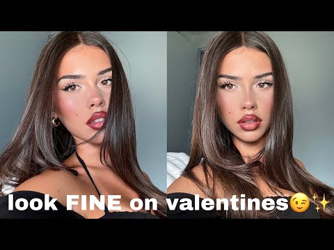 VALENTINE’S DAY GRWM *makeup + hair + outfit*