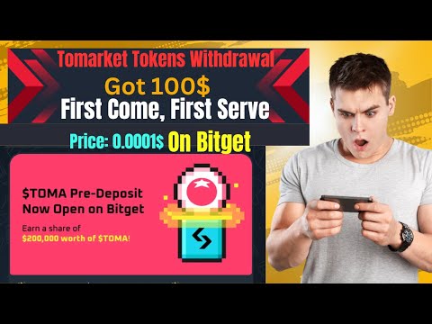 📌TOMA TOKENS WITHDRAWAL ON BITGET 🔥New Update of Tomarket TGE ✅💯% Toma Tokens increases || #Memes