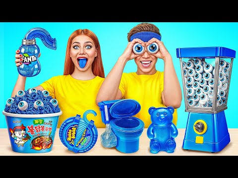 Blue Food Challenge | Epic Food Battle by Multi DO Challenge