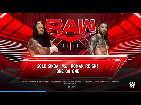 WWE 2K24 RAW COMES TO NETFLIX SOLO SIKOA VS. ROMAN REIGNS!