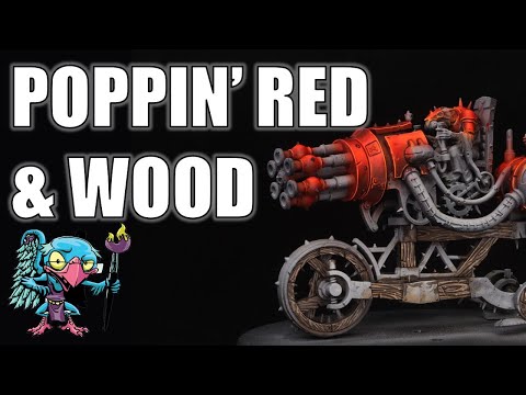 Skaven Warp Blaster (How to POP Red & Paint Wood Texture) - HC 462