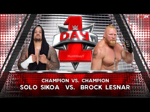 Solo Sikoa vs. Brock Lesnar - WWE Extreme Rules Match - Champion vs. Champion