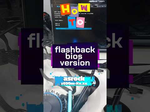 how to use bios flashback button. asrock z690m itx