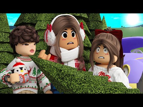 CHRISTMAS TREE SHOPPING! **CHAOTIC!** | Bloxburg Family Roleplay w/voices