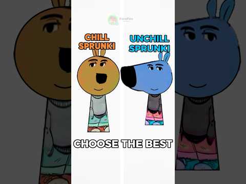 CHILL GUY SPRUNKI vs UNCHILL #shorts