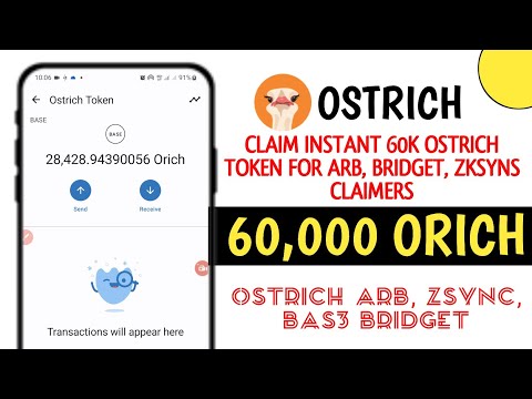 Ostrich Airdrop for Early ARB/Base Bridget&Zksyns Claimers || Free orich token || How to sell orich