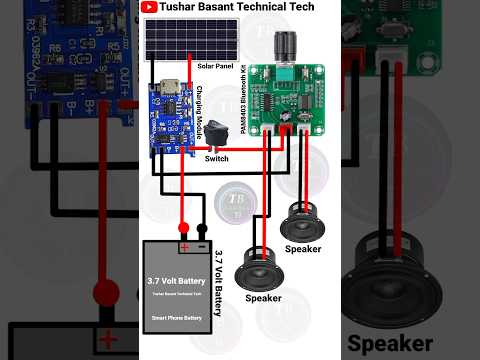 PAM8403 Bluetooth Kit Audio Amplifier Connection #shorts