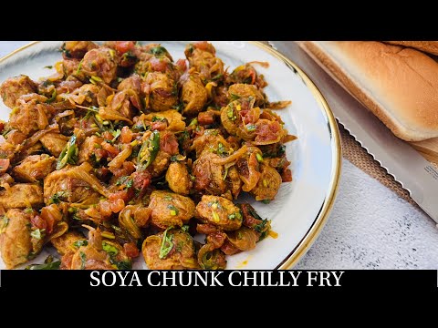 Soya Chunk Chili Fry Dry Recipe | Soya Mini Chunk chilly Fry |Healthy Soya Chunk Recipe- By Natasha