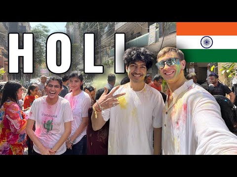 🇮🇳 INDIA's CRAZY FESTIVAL  |  Playing Holi in Delhi  |  VLOG