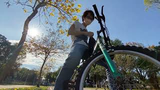 2022~三月13楓鈴木現況！！坪林公園騎腳踏車～～～