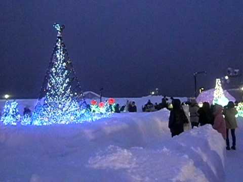 青森雪灯り祭り点灯式　アスパム