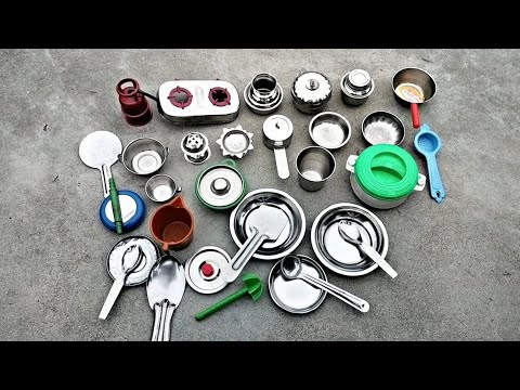 Diy unboxing Amazing mini kitchen set | plastic kitchen set | steel kitchen set ||@ClayHacks