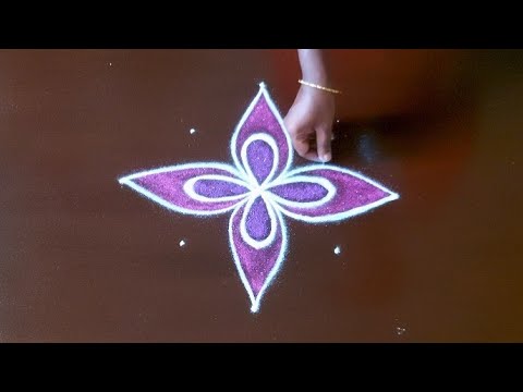 5*1 dots rangoli designs🌺thipkiyanji rangoli🌺muggulu🌺festival rangoli🌺 daily rangoli  kolam#rangoli