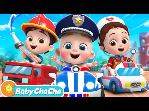 Rescue Team Song | Firefighter, Police Officer, and Doctor | Baby ChaCha Nursery Rhymes & Kids Songs