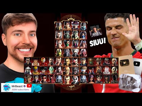 Mortal Kombat 9 - MrBeast & UR · Cristiano - Expert Tag Ladder - Gameplay @(1080p) - 60ᶠᵖˢ ✔