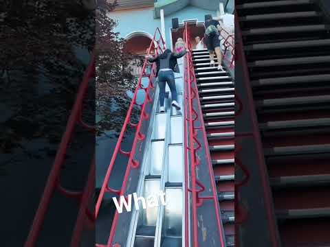 Moving stairs in “Lustiga huset” at the amusement park in Sweden. #music