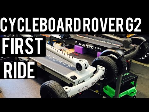 First Ride on CycleBoard Rover G2