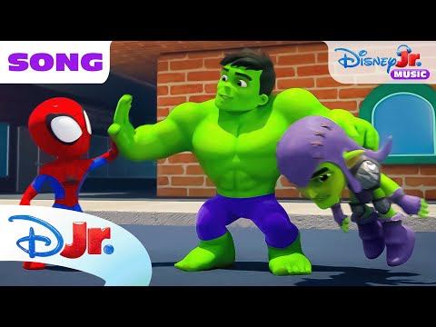 Marvel's Spidey and his Amazing Friends "Swing and Smash" Song  🎶 | @disneyjr