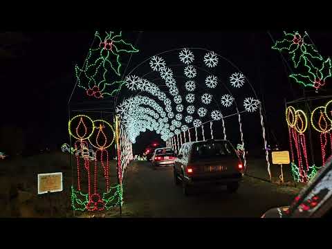 Prescott Valley Holiday Lights at Fain Park.  Fantastic drive along a long road of amazing displays.