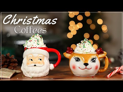 Homemade Toasted White Chocolate Mocha | Classic Eggnog Latte | Christmas Coffee Recipes